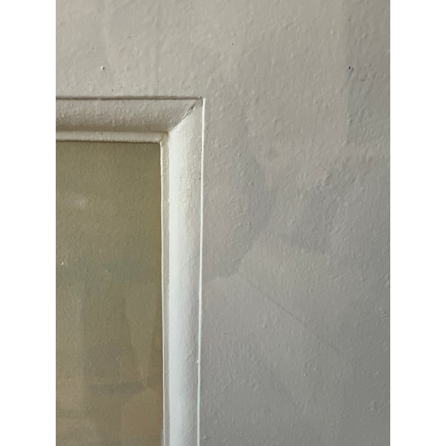 Wood Antique European Pastoral Watercolor Signed by Italian Artist F. Ballesio | Basket Weavers Scene | Large Decorative Original Frame For Sale - Image 7 of 8