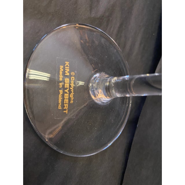 Contemporary Kim Seybert Paillete Design Stemware- Set of 16 For Sale In Saint Louis - Image 6 of 8