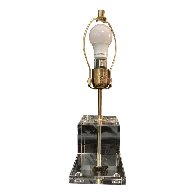 Early 21st Century Victoria Hagan Glass Table Lamp For Sale