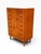 Here is a mid-century Danish modern teak tallboy dresser, also known as a chest of drawers. It is clean-lined and compact,...