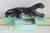 Black Mid-Century Modern Black Panther Ceramic Tv Lamp Base For Sale - Image 8 of 13