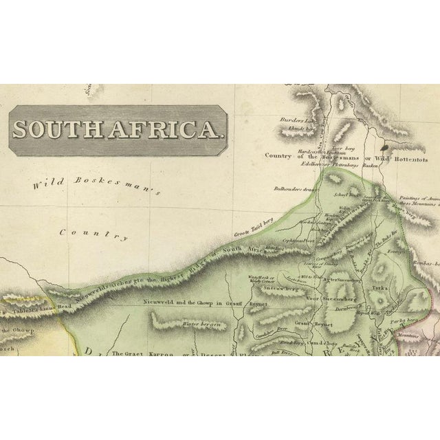 Copper North & South Africa Double Map, 1825 For Sale - Image 8 of 14