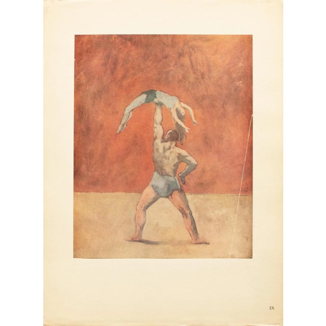 Portraiture 1948 Pablo Picasso, "Acrobates" First Edition Period Parisian Offset Lithograph For Sale - Image 3 of 10