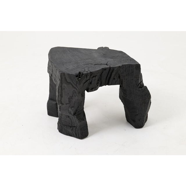 Sculptural Hardwood Stool by Logniture For Sale - Image 8 of 18