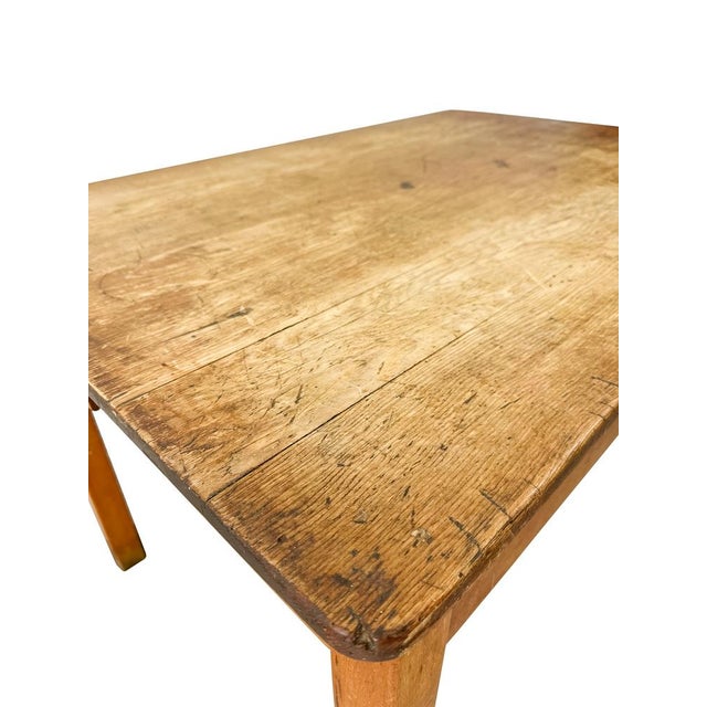Mid-Century Modern Mid-Century Modern Utility Desk Table in Beech and Pine, 1955 For Sale - Image 3 of 13