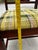 1970s Wooden Accent Chair With Green Plaid Cushion For Sale - Image 11 of 12
