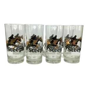 Set of 8 Vintage Steeplechase Highball Glasses