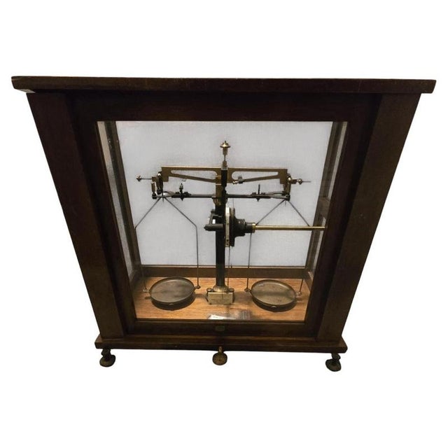 An original mid-20th century precision analytical laboratory balance by Baird & Tatlock (London) Ltd, manufactured at...