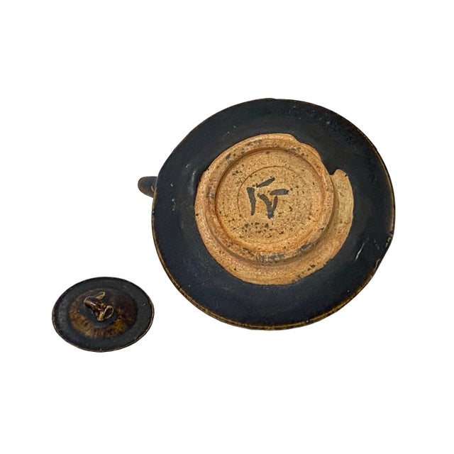 Chinese Ware Brown Black Glaze Ceramic Teapot Art Display For Sale In San Francisco - Image 6 of 6