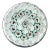 Vintage Murano Fratelli Toso Millefiori Heart Flower Mosaic Aventurine Italian Art Glass Paperweight For Sale