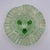 American Mid 20th Century Northwood Green Opalescent Beaded Cable Footed Candy Trinket Dish For Sale - Image 3 of 6