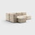 In nine configurations. Nine modules make up the family set of this modular sofa system. A corner sofa for four people or,...
