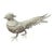 Vintage Gucci Italy Silver-Tone Pheasant Figurine For Sale