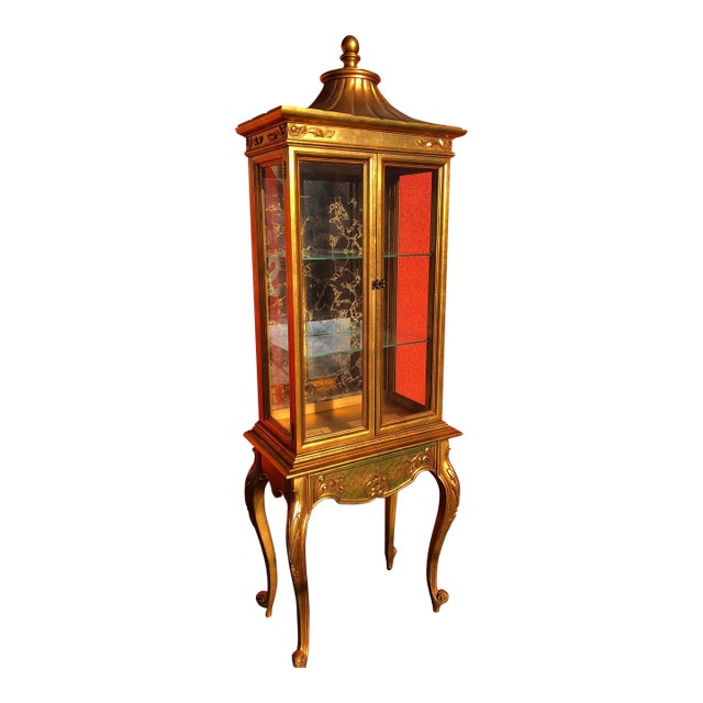 Hollywood Regency Vitrine For Sale