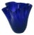Handkerchief Vase in Blue Glass For Sale