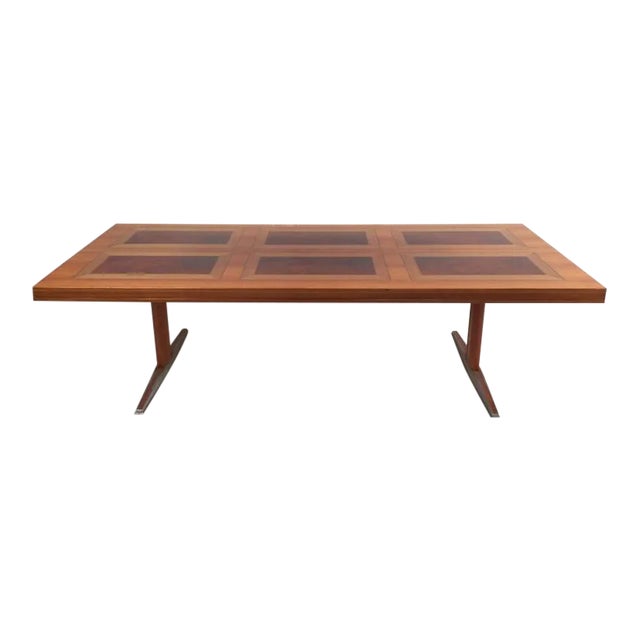 Mid-Century Modern Danish Adjustable Coffee Table For Sale