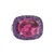 Stylish contemporary rubellite and purple sapphire ring crafted in 18 karat white gold (circa 2000s). Rubellite cabochon...