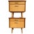 Mid-Century Modern Danish Bedside Tables in Duo-Tone Wood, 1950s, Set of 2 For Sale - Image 6 of 11