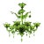 Contemporary Translucent Green Murano Glass Chandelier For Sale