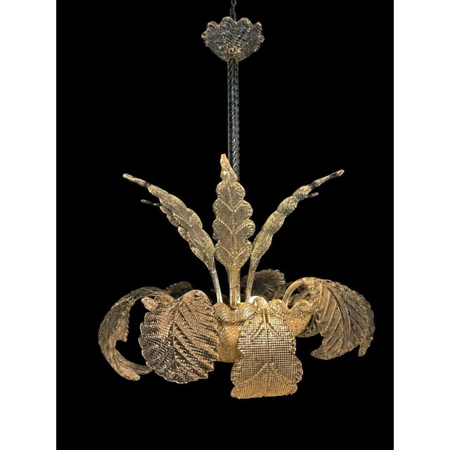 Murano Glass Chandelier attributed to Ercole Barovier, 1940s For Sale - Image 15 of 18