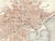 Antique map of the city of Catania on the Island of Sicily in Italy from an Italian guidebook circa 1910. Combined...