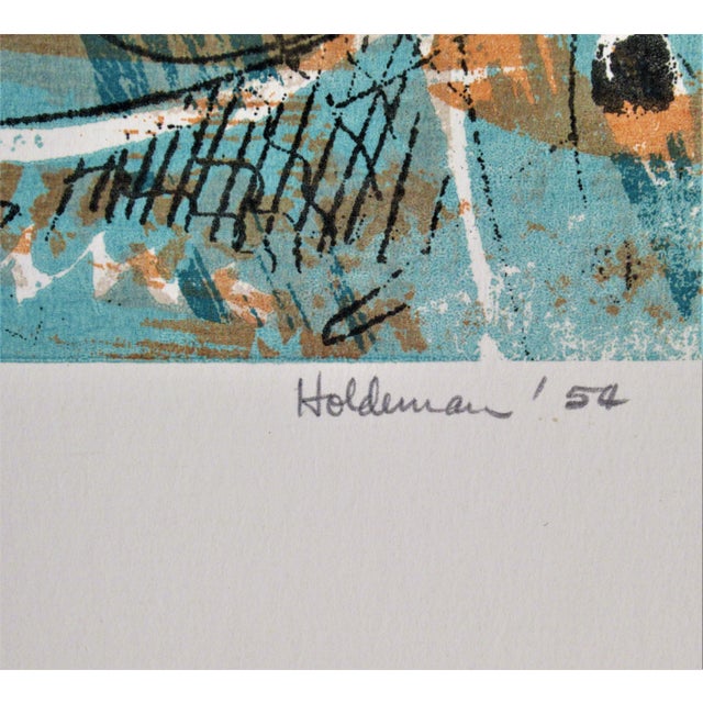 1950s Robert Holdeman, Fish #2, 1954 For Sale - Image 5 of 6