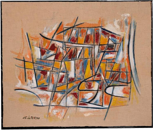 Giorgio Lo Fermo, Reticulum, 2020, Oil Painting on Canvas, Framed