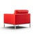 Red Florence Knoll Mid Century Relaxed Cube Club Lounge Chairs - Pair For Sale - Image 8 of 12