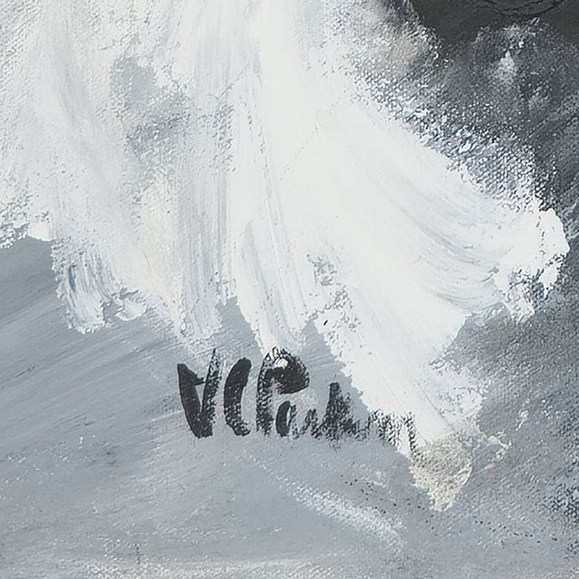 Paint 1980s Ash and Signal - Virginia Cohn Parkum, C. Unknown For Sale - Image 7 of 8
