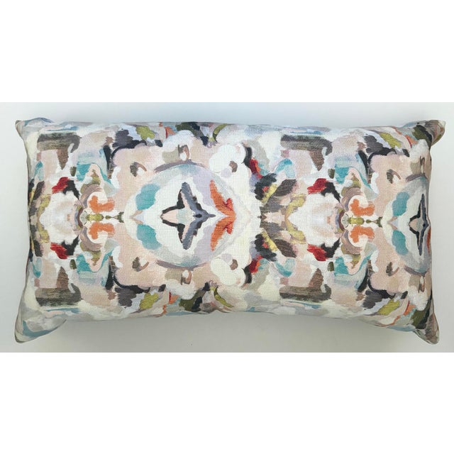 Shabby Chic "Make Love Not War" Embroidered Pillow For Sale - Image 3 of 4