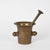 Antique Handmade Bronze Mortar with Pestle, Set of 2 For Sale - Image 6 of 7