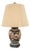 Vintage Imari-Style Porcelain Lamp — Navy, Rust & Gold Floral For Sale