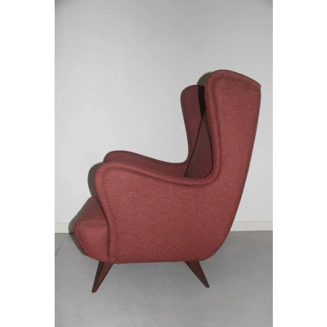Mid-Century Italian Armchair, 1950s For Sale - Image 4 of 7