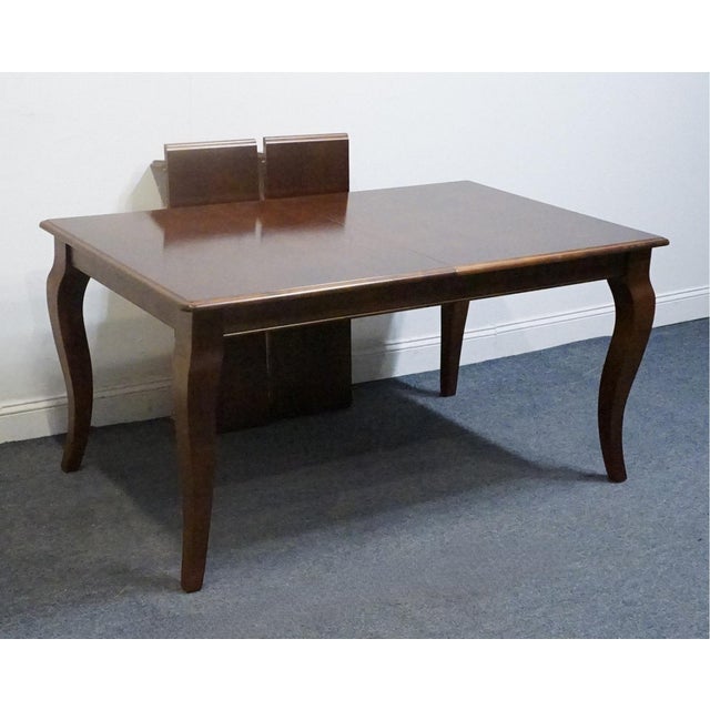 Bassett Furniture Cherry Traditional American Empire Style 84" Dining Table 4469-3660 For Sale - Image 10 of 11