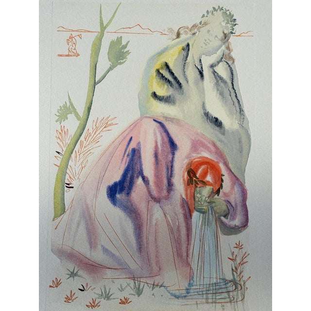 Salvador dali (1904-1989) purgatory 21: the source color woodcut unsigned on bfk rives vellum 26 x 33 cm (c. 10 x 13...