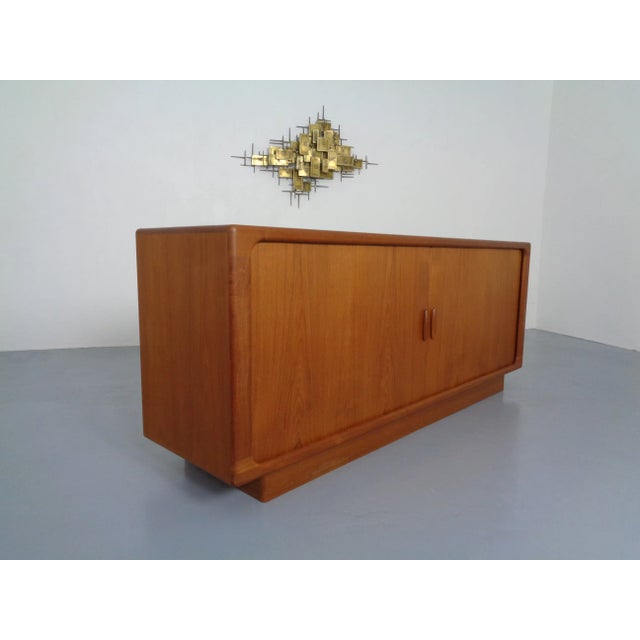 Mid-Century Modern Large Teak Tambour Sideboard from Dyrlund, 1960s For Sale - Image 3 of 17