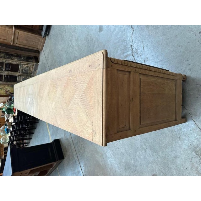 Large Mid-20th Century Sideboard in Solid Oak For Sale - Image 15 of 18