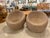 Vintage Pair Isamu Kenmochi Rattan Wicker Woven Round Lounge Chairs Japan For Sale - Image 10 of 12