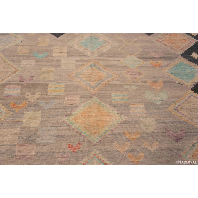 Handmade Modern Tribal Primitive Contemporary Nomadic Area Rug For Sale In New York - Image 6 of 8