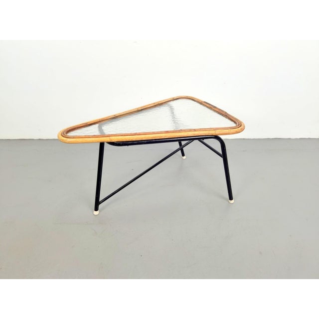 Vintage Rattan Coffee Table attributed to Dirk Van Sliedregt for Rohé Noordwolde, 1960s For Sale - Image 11 of 11