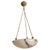 Swedish Modern Alabaster Pendant Light with Rope and Brass Details, 1940s For Sale - Image 10 of 10