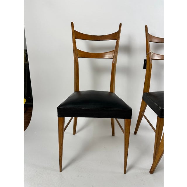 1950s Mid-Century Italian Chairs, 1950s, Set of 4 For Sale - Image 5 of 11