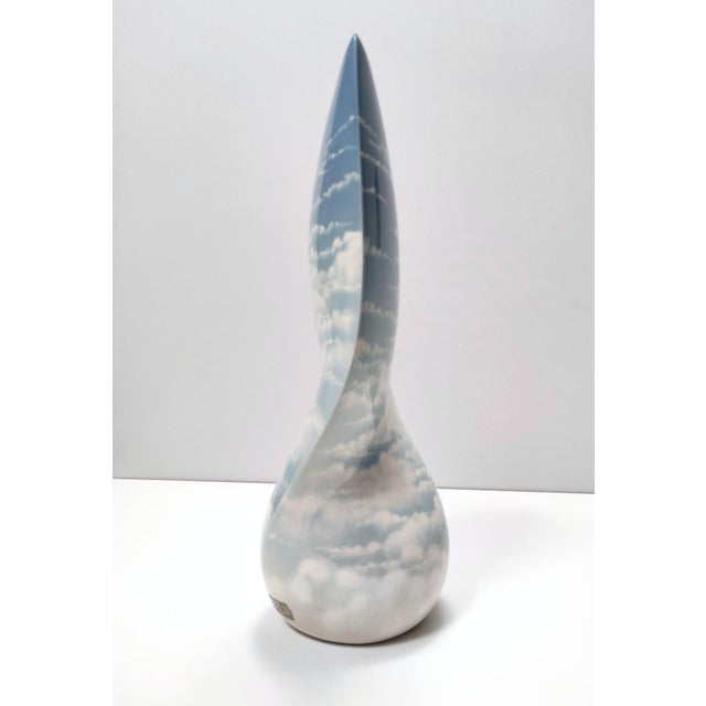 Italian Lacquered and Airbrushed Ceramic Vase from Vibi, 1950s For Sale - Image 4 of 12