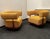 Set of Lounge Chairs with Tapered Legs in Mustard Bouclé Wood, 2000s, in Very Good conditions. Designed from 2000