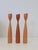 Mid-Century Modern Danish Modern Wood Candlesticks Set of 3 For Sale - Image 3 of 7