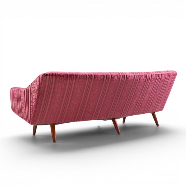 Mid 20th Century Georg Thams Mid Century Danish Teak Curved Sofa For Sale - Image 5 of 9