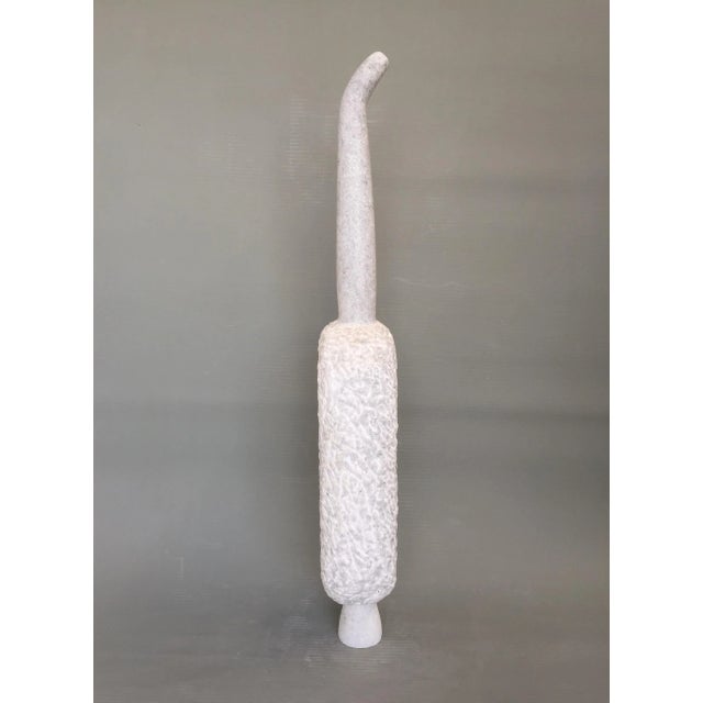Phoenix, marble sculpture by tom von kaenel. 2019. Dimensions: w 17 x d 10 x h 79 cm. Materials: naxian marble. All the...