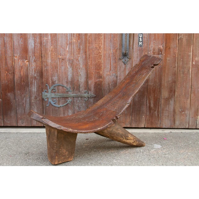 Brown 19th Century Carved Lobi Chair For Sale - Image 8 of 12