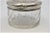 Acid-Etched Glass Bottle with Silver Lid and Floral Reliefs For Sale - Image 6 of 8