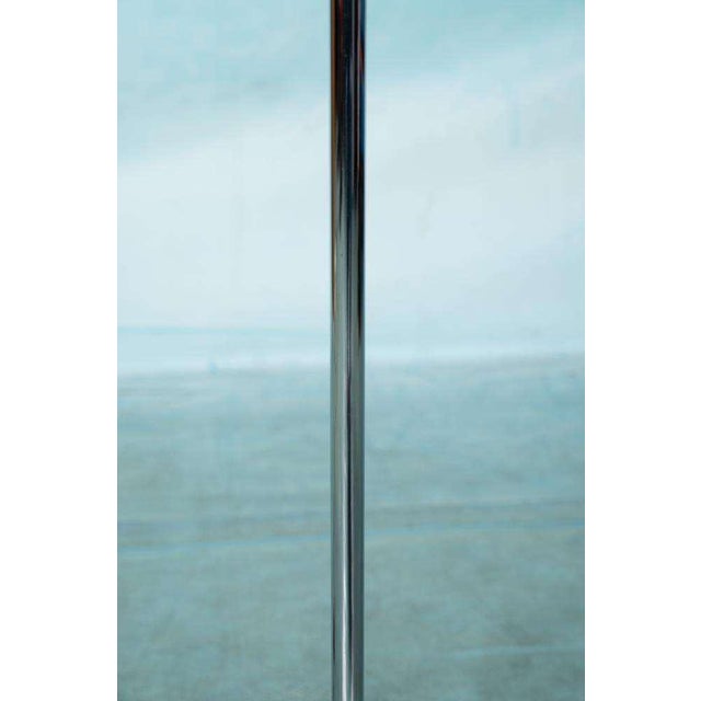 Metal Vintage Floor Lamp in Frosted Glass and Chrome For Sale - Image 7 of 15